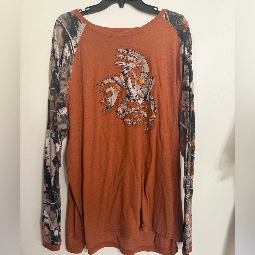 Legendary Whitetails Orange and Camouflage Long Sleeve Shirt